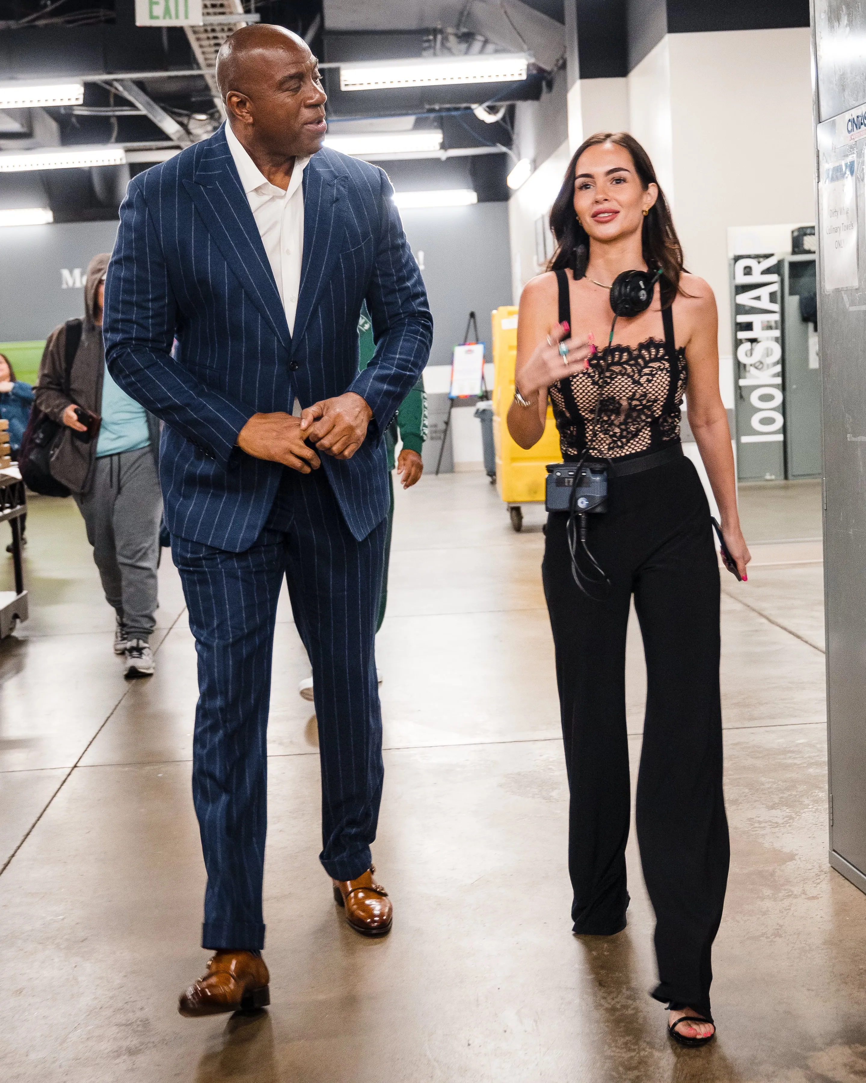 Alex with Magic Johnson